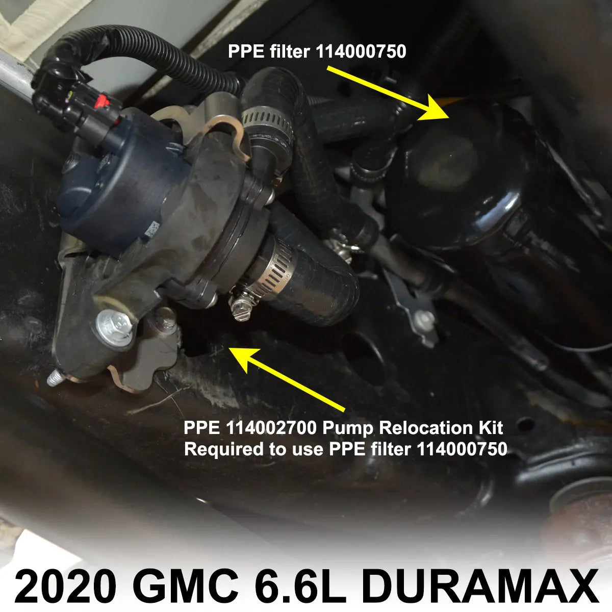 2020-2026 GM 6.6L Duramax Fuel Coolant Pump Relocation Kit
