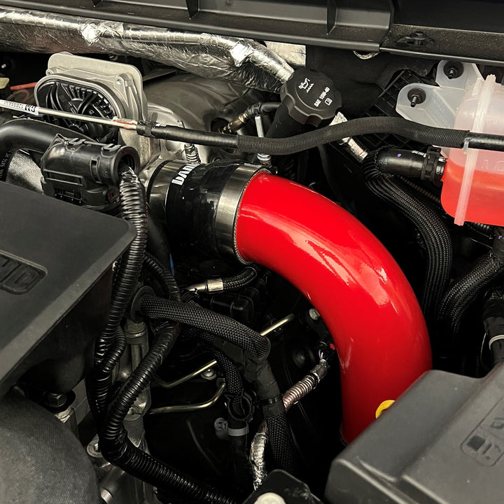 Boost Tube Upgrade Kit Fits 20-25 Chevy/GMC 2500/3500 6.6L Duramax, L5P Red Powdercoat Banks Power