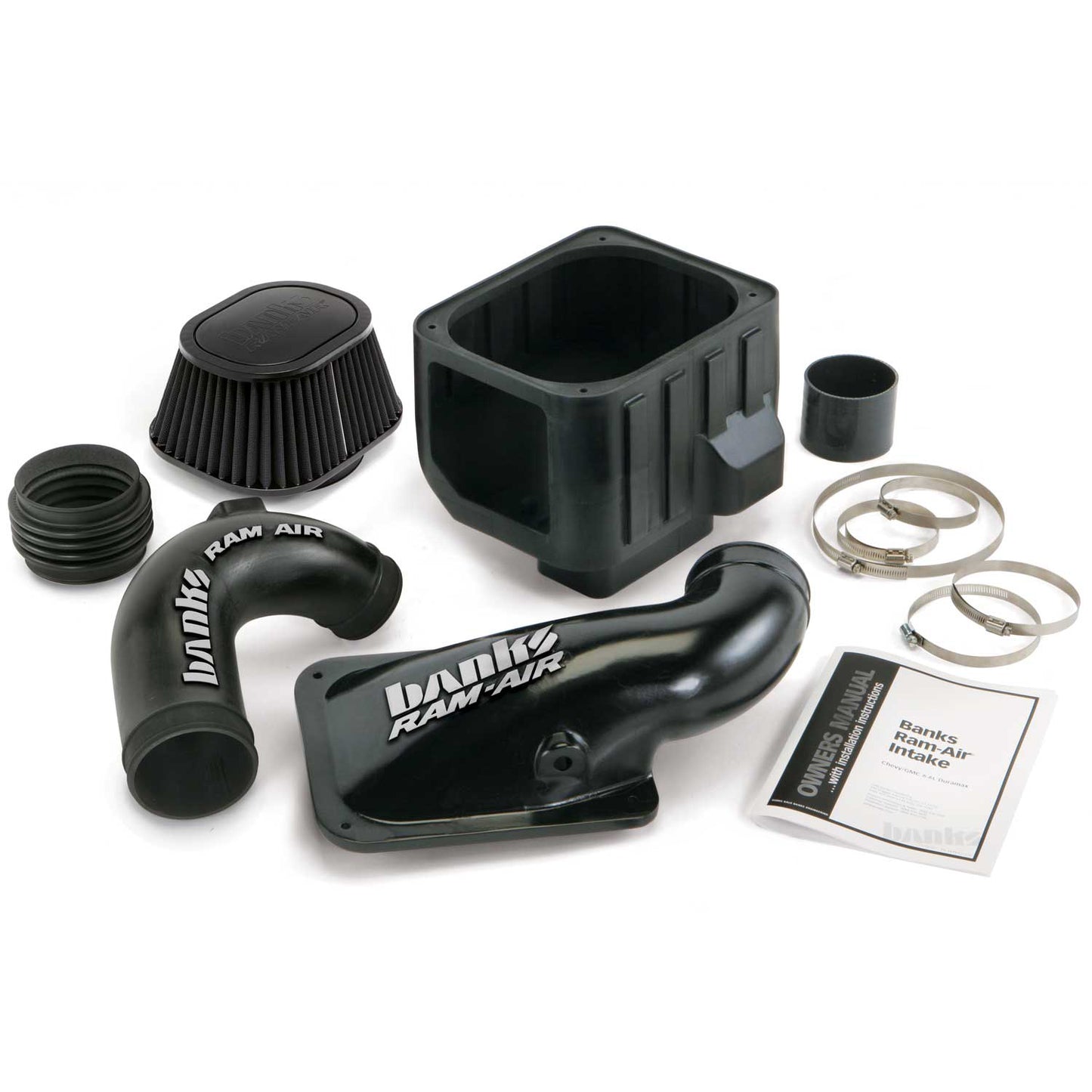 Ram-Air Cold-Air Intake System Filter 04.5-05 Chevy/GMC 6.6L LLY Banks Power