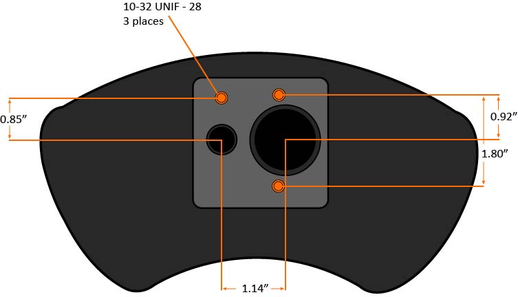 Molded plastic universal 5" intake manifold elbow with sensor mounting provisions.