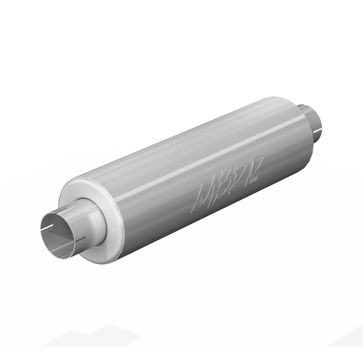 3 Inch Exhaust Pipe ID Inlet/Outlet 26 Inch Single Muffler Mild Tone Aluminized Steel MBRP