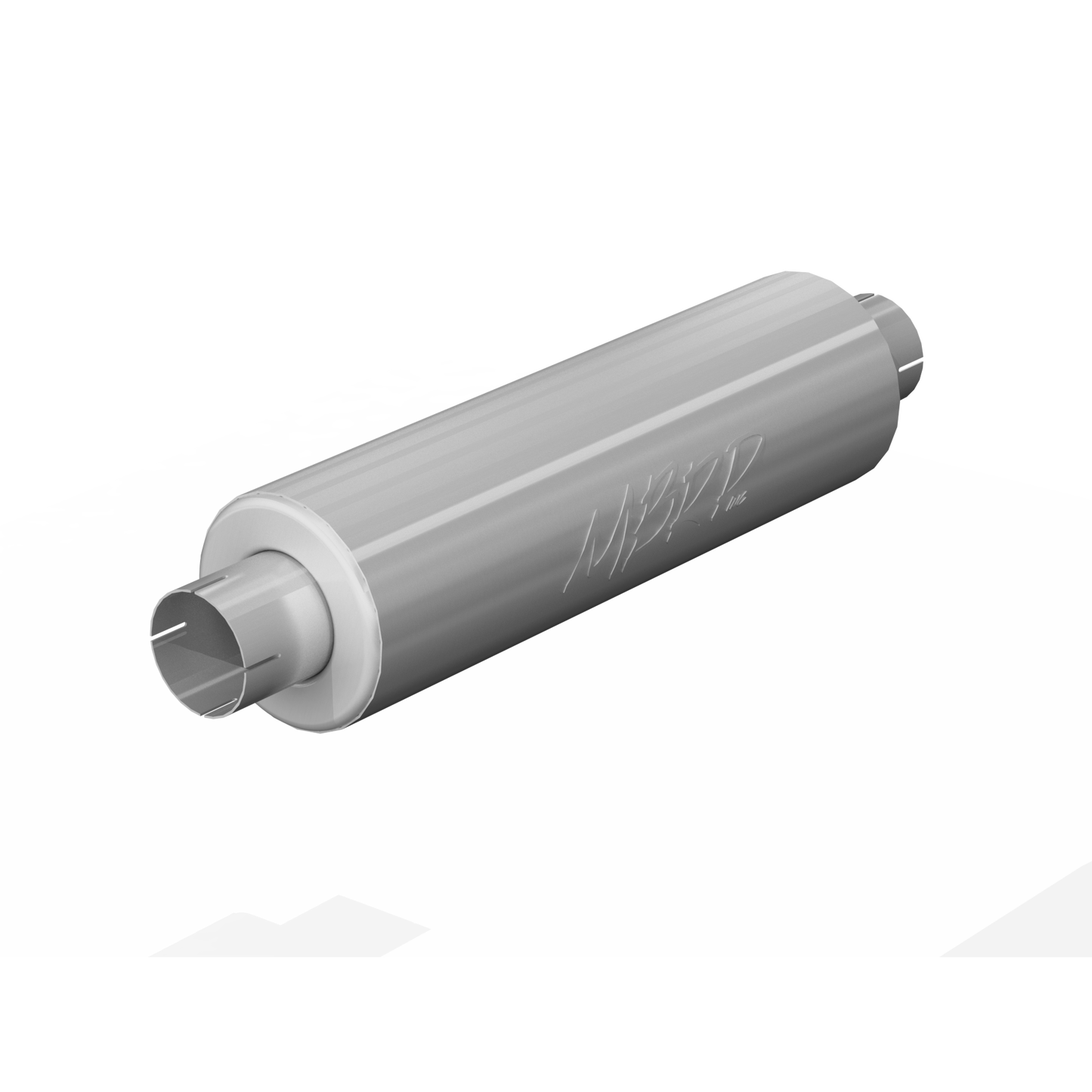 3 Inch Exhaust Pipe ID Inlet/Outlet 26 Inch Single Muffler Mild Tone T409 Stainless Steel MBRP
