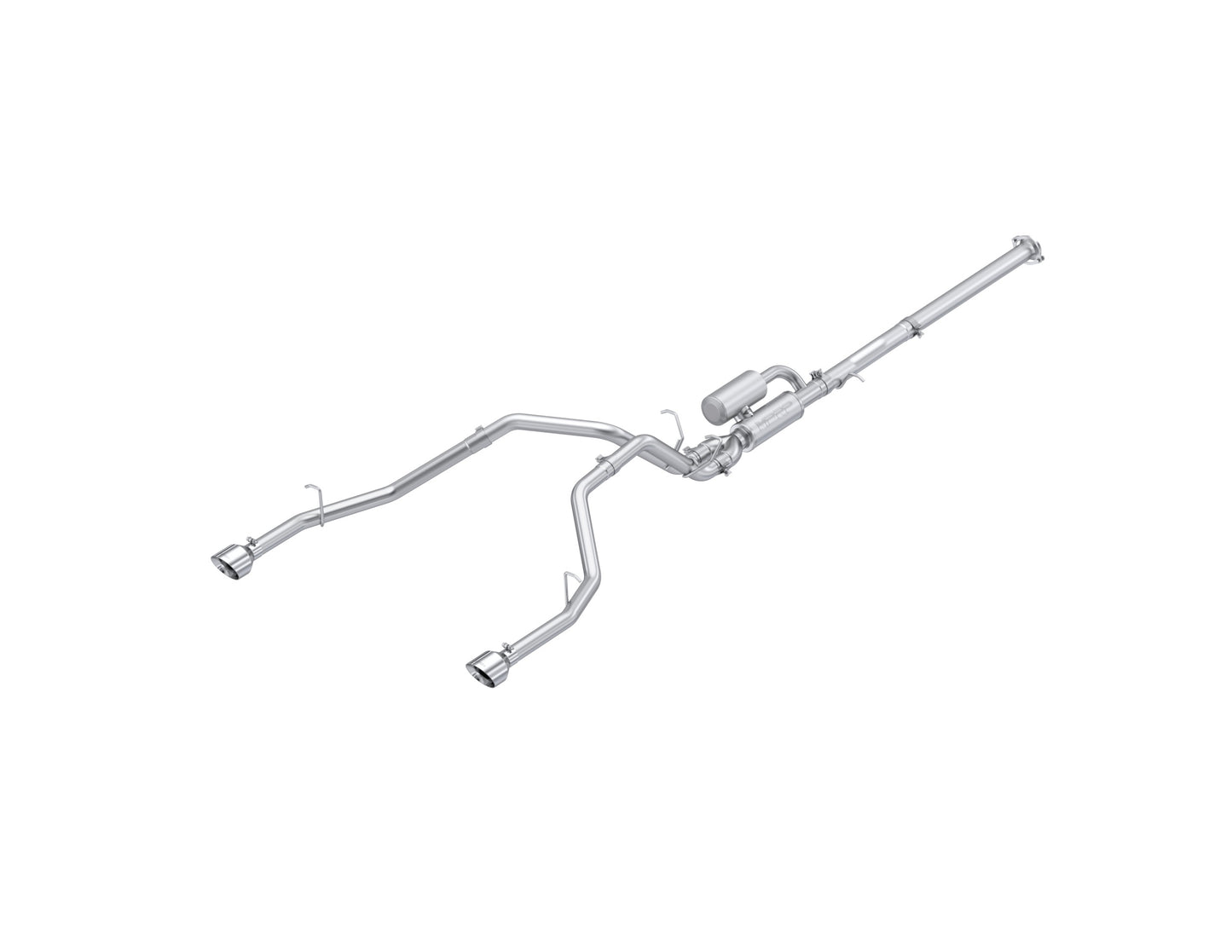 2025-Up Ram 1500 3.0L SST SO Armor Pro 3 inch Cat-back 2.5 Inch Dual Split Rear Exhaust with Polished Tips MBRP