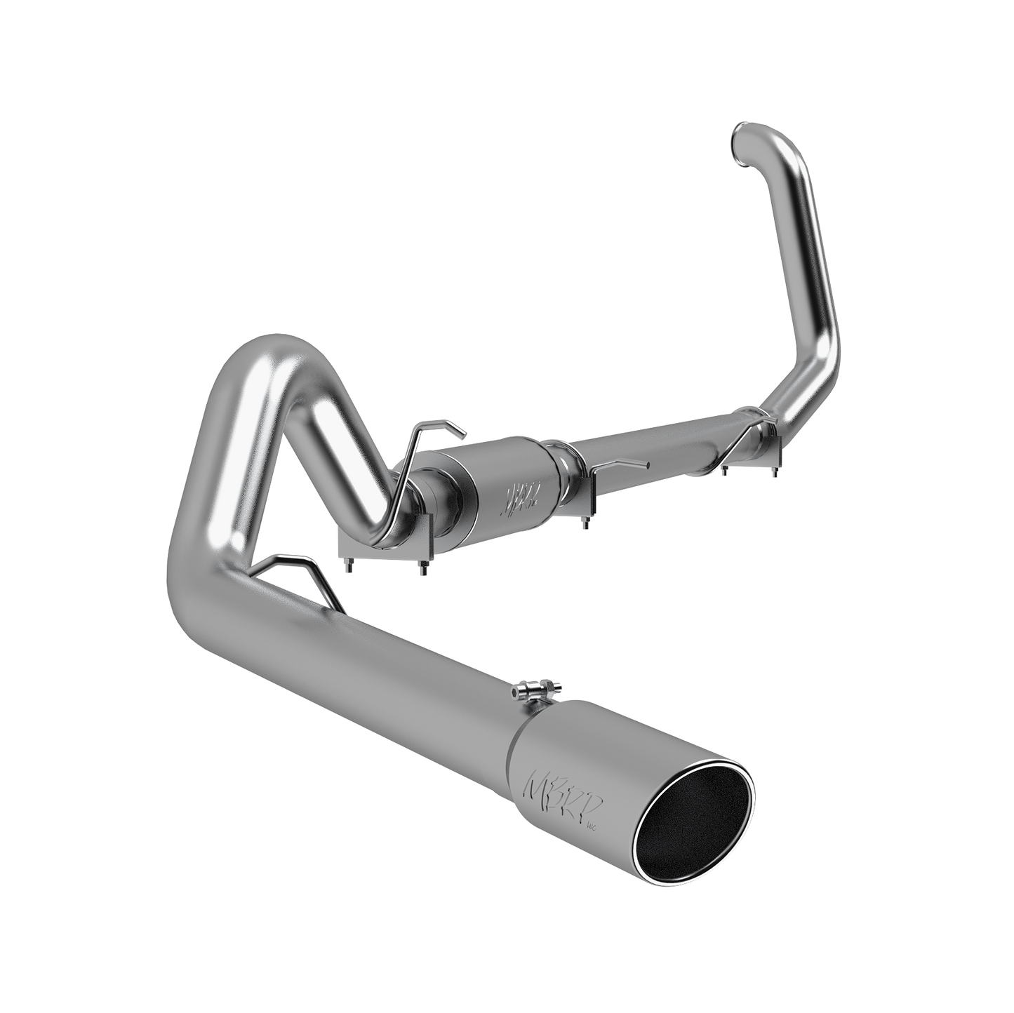 4 Inch Turbo Back Single Side Exit Aluminized Steel For 99-03 Ford Excursion 7.3L MBRP