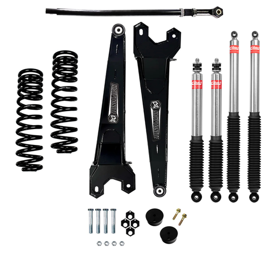 KRYPTONITE STAGE 3 LEVELING KIT WITH EIBACH SHOCKS FOR 2005-2016 FORD SUPER DUTY F-250/F-350