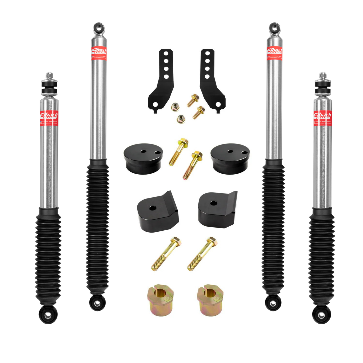 KRYPTONITE STAGE 1 LEVELING KIT WITH EIBACH SHOCKS FOR 2017-2022 FORD SUPER DUTY F-250/F-350