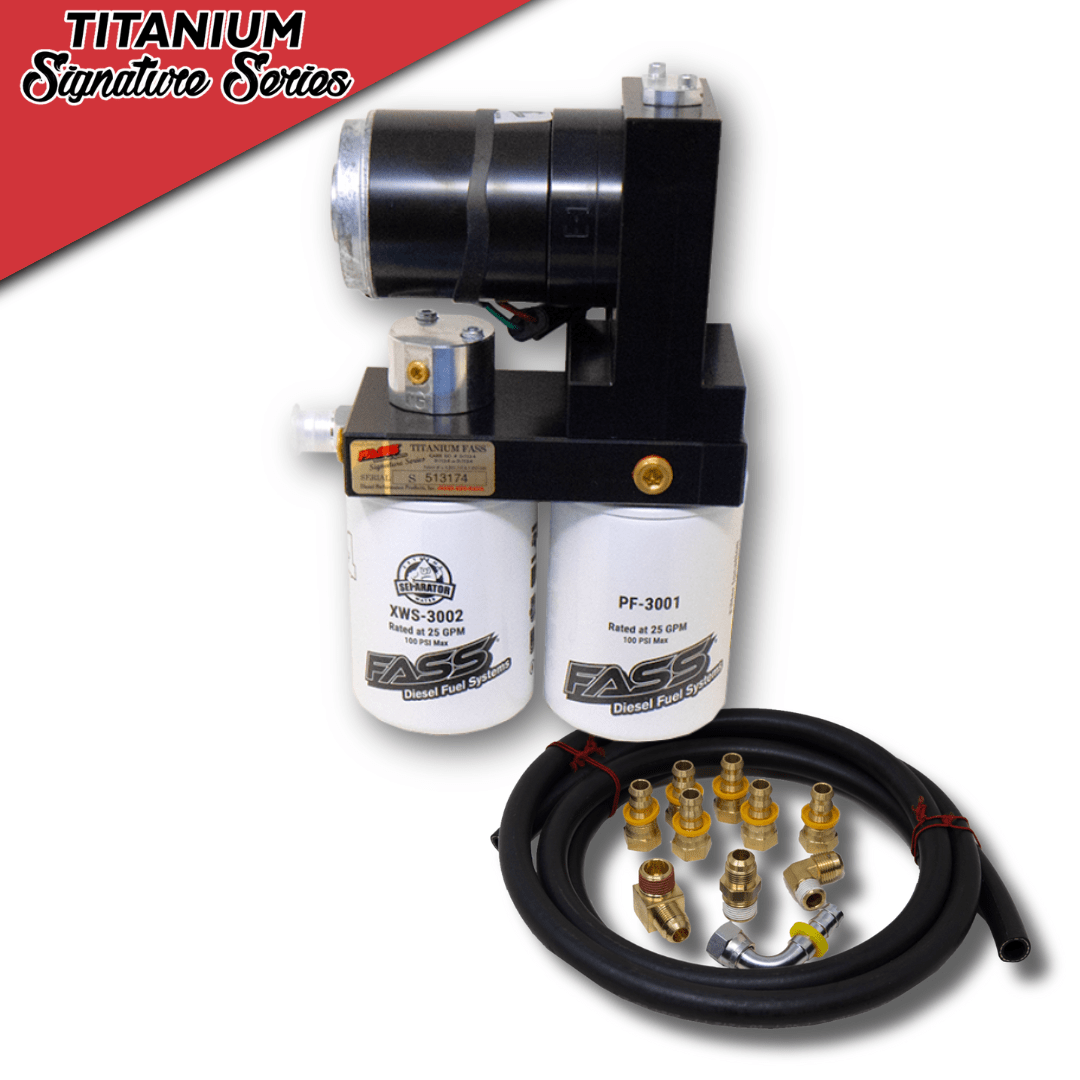 FASS Titanium Signature Series Diesel Fuel System 290GPH Dodge Cummins 5.9L and 6.7L 2005-2018 and 2021