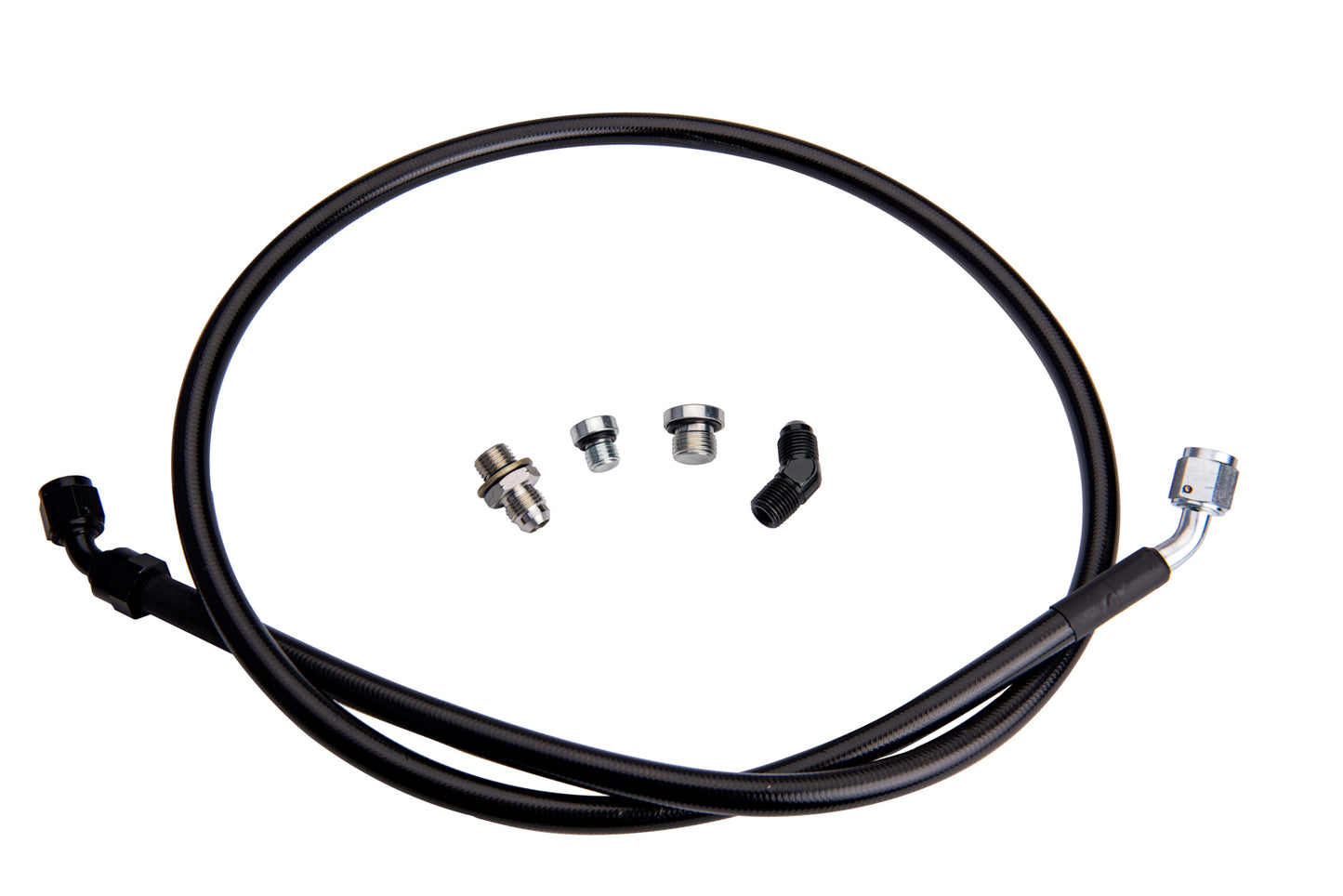 Remote Turbo Oil Feed Line Kit for 2001-2016 Duramax with 1/4 NPT Turbo Oil Inlet (s300/s400)