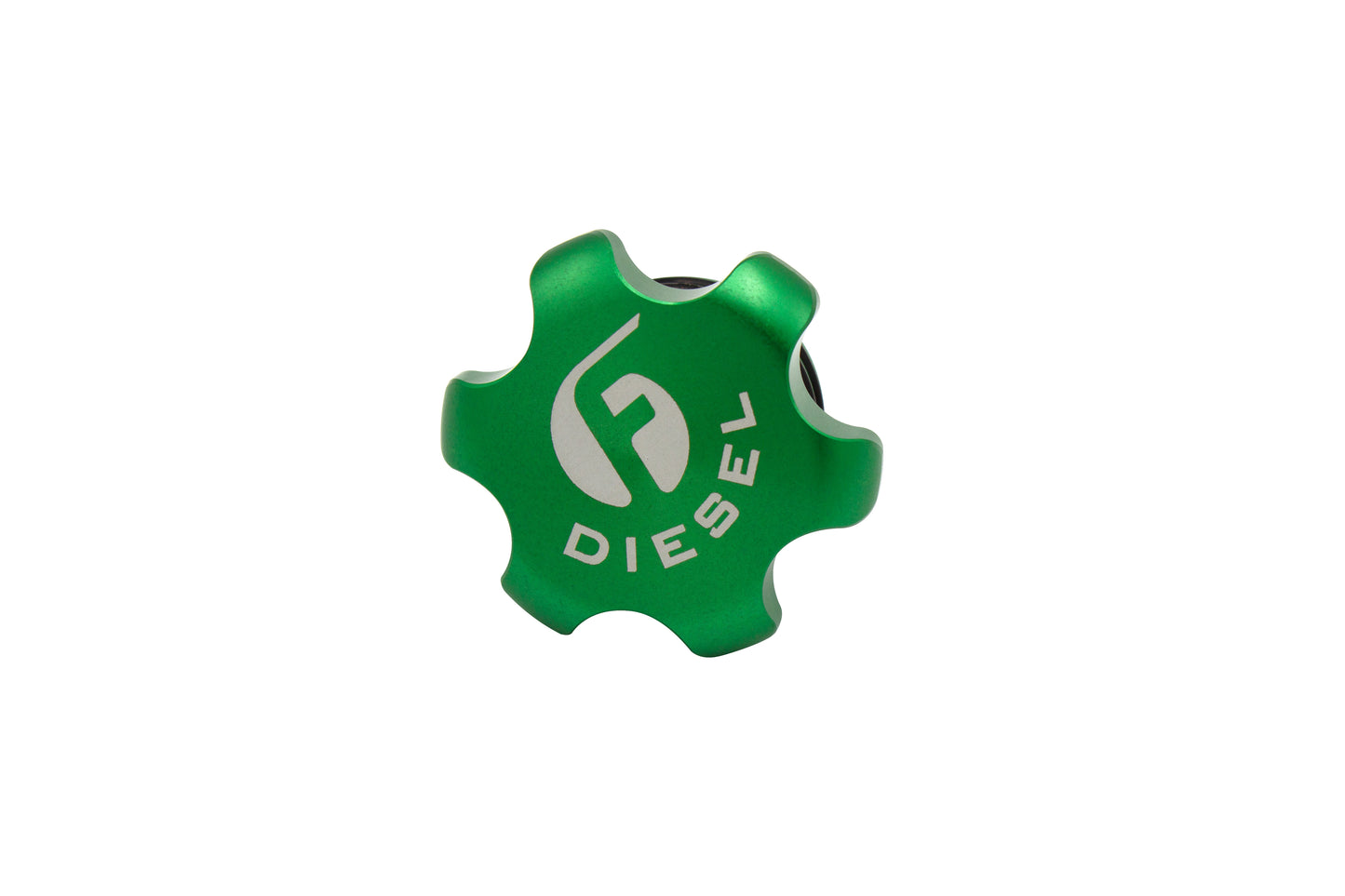 Fleece Performance Green Anodized Billet Fuel Cap for 2013-2018 Cummins