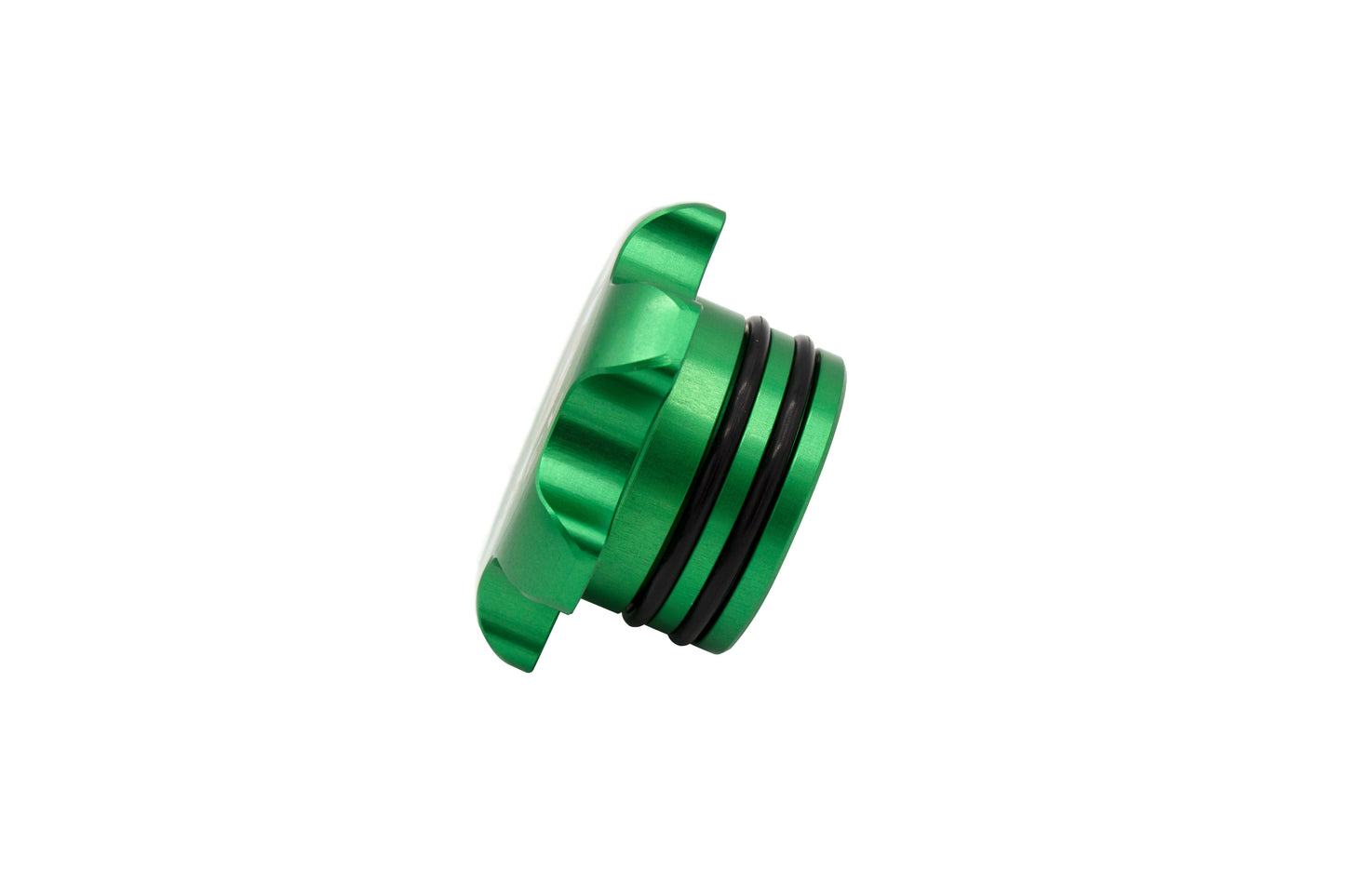 Fleece Performance Green Anodized Billet Fuel Cap for 2013-2018 Cummins