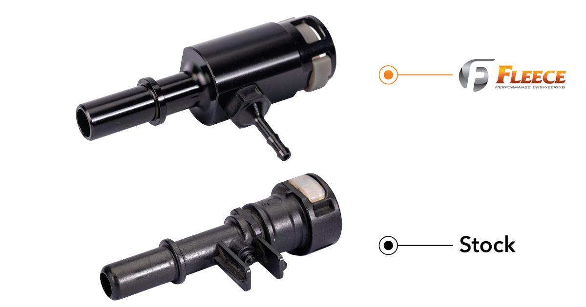 Injector Return Line Repair Fitting for 2011-2016 6.7L Power Stroke - 5 Pack