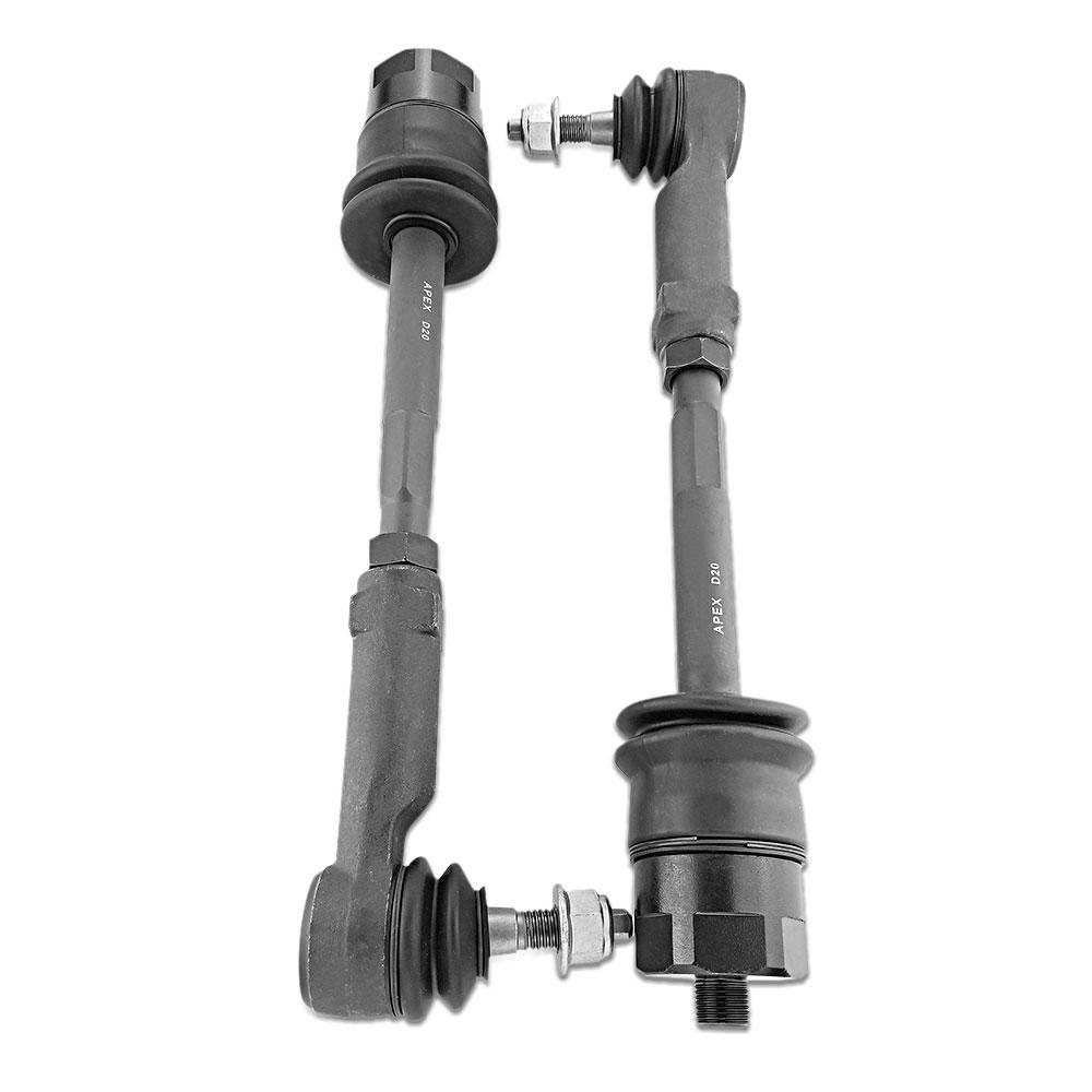 Apex Chassis Heavy Duty Tie Rod Assembly Fits 01-06 Chevy Silverado/Suburban/Sierra 1500 HD/2500/3500  01-13 GMC Yukon XL 2500  02-06 Avalanche 2500  Includes Left, Right Inner, Outer Tie Rod