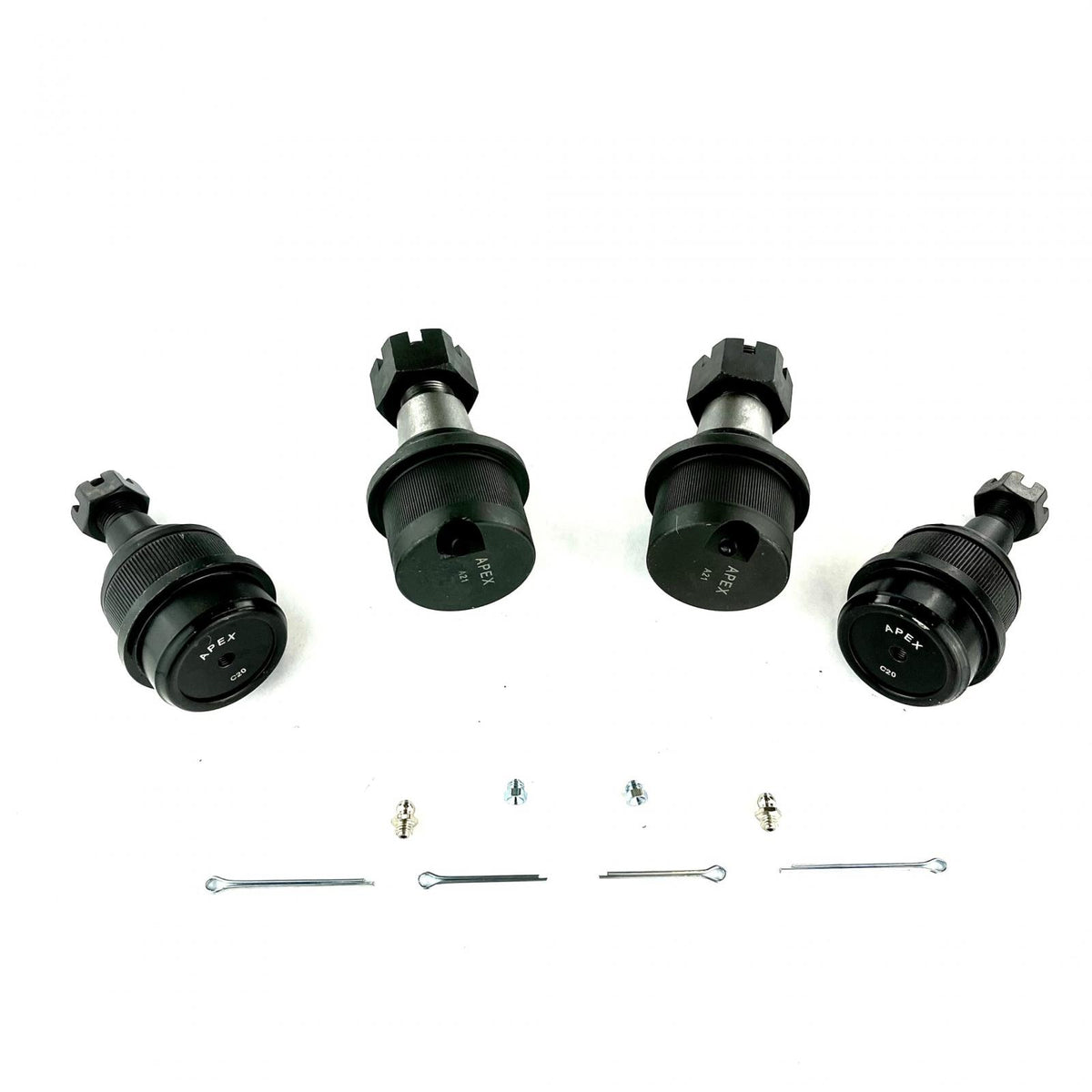 Heavy Duty Ball Joint Kit (Upper is Knurled) Fits 14-19 RAM 2500/3500 Apex Chassis
