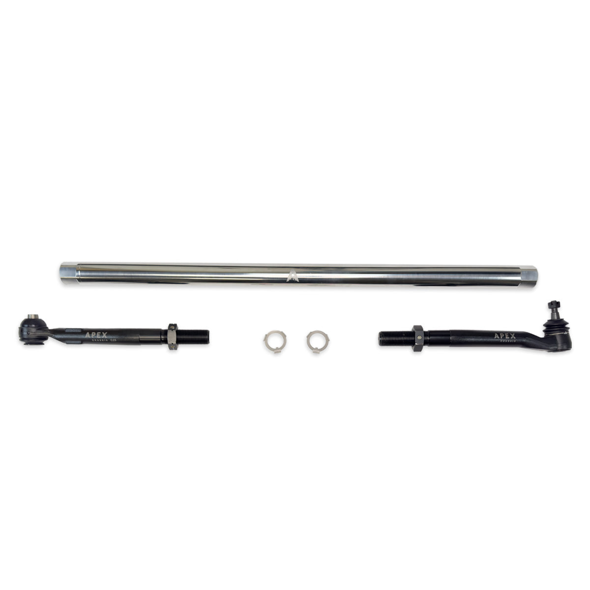 Heavy Duty ProLock Polished Aluminum Tie Rod Assembly Fits 05-25 F250/F350 Super Duty Apex Chassis