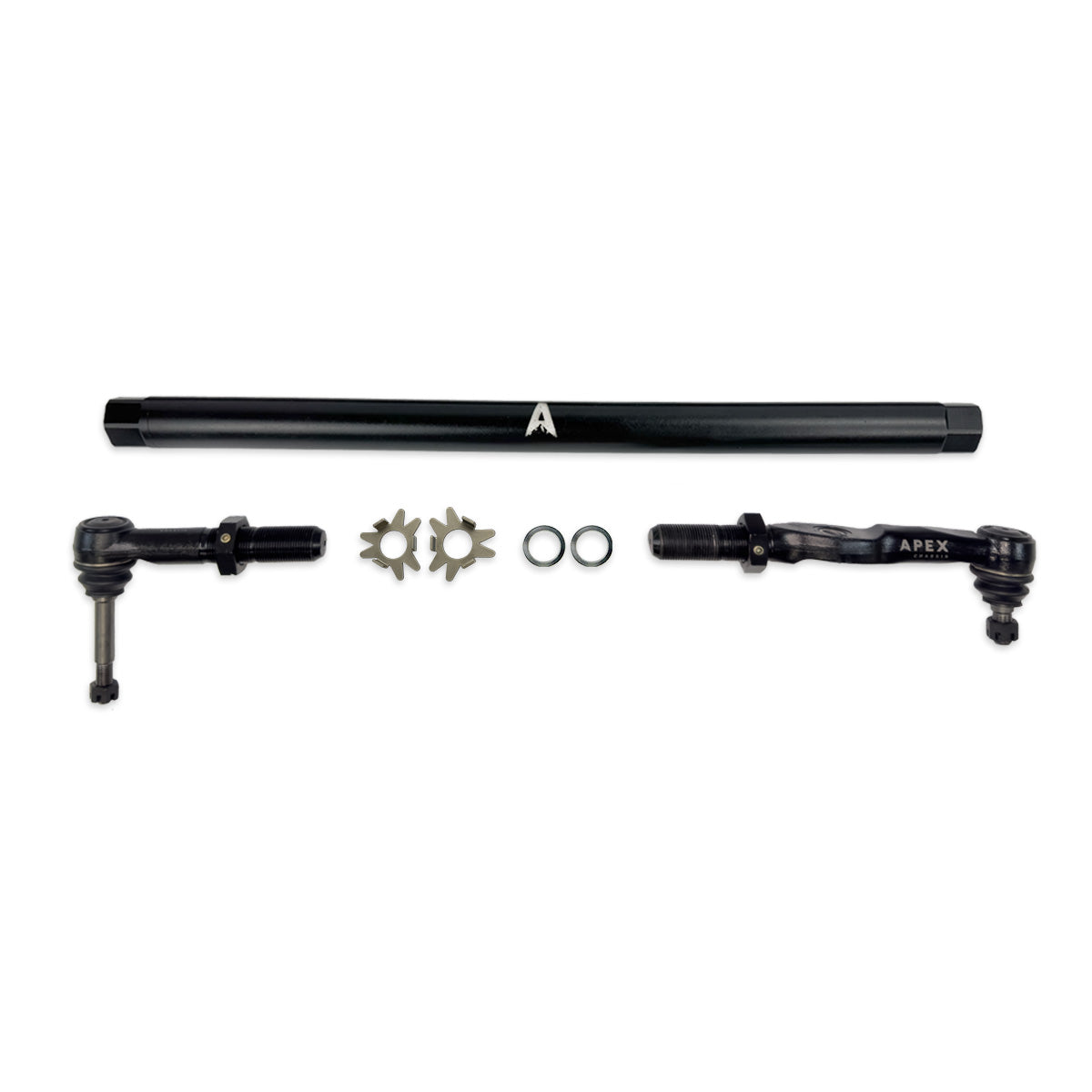 Heavy Duty Black Aluminum Drag Link Assembly Fits 17-25 F250/F350 Super Duty Apex Chassis