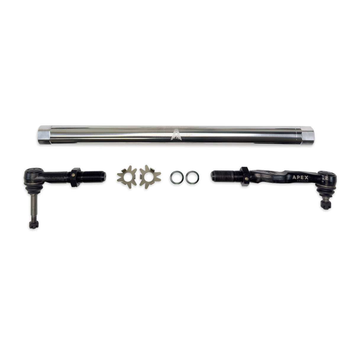 Heavy Duty Polished Aluminum Drag Link Assembly Fits 17-25 F250/F350 Super Duty Apex Chassis
