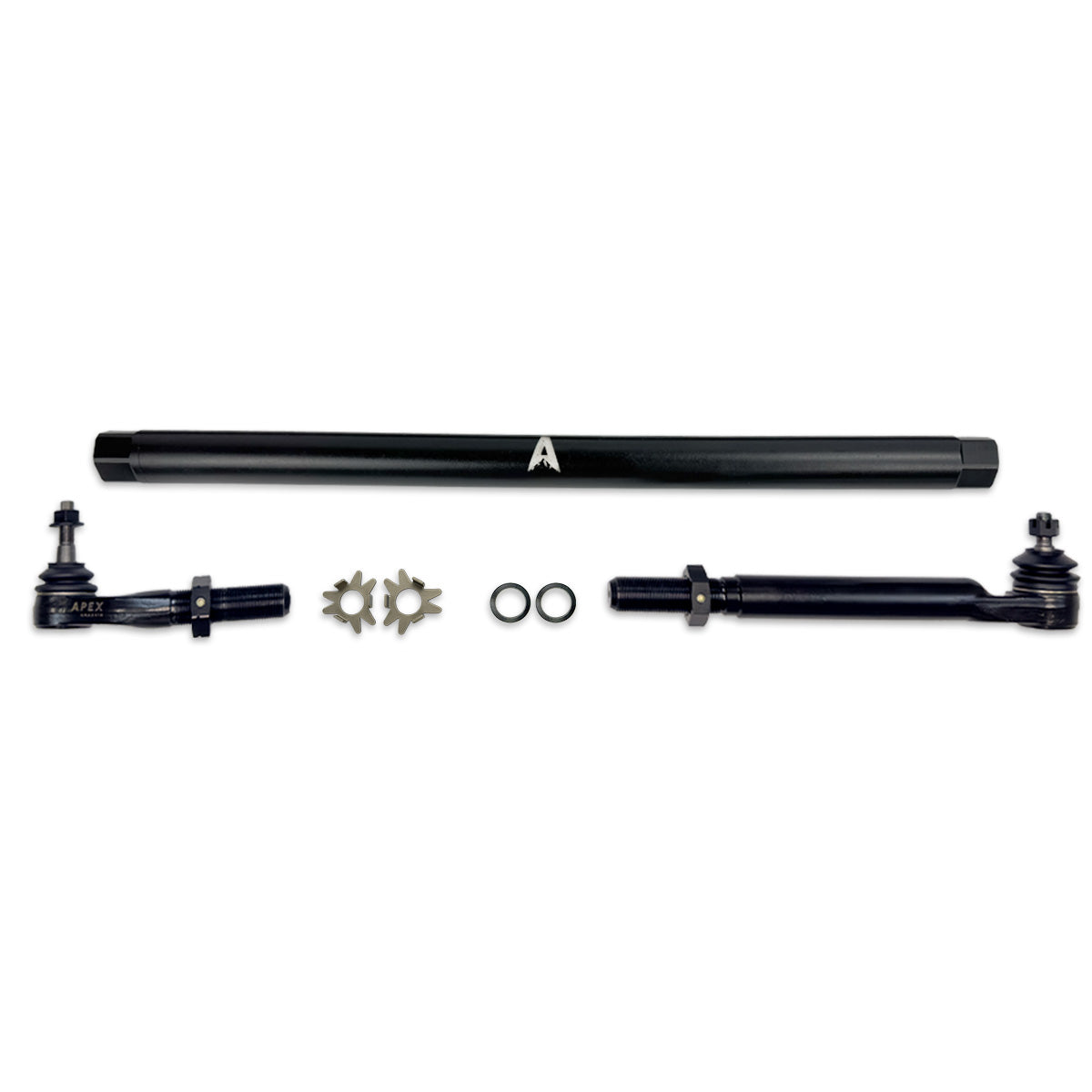 Heavy Duty Black Aluminum Drag Link Assembly Fits 14-24 Ram 2500/3500 Apex Chassis
