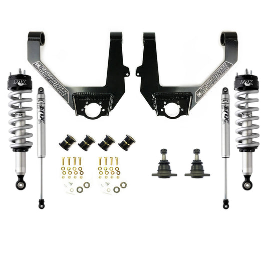 Kryptonite Stage 3 Leveling Kit With Fox Shocks 1/2 Ton 6 Lug GM 2007-2018