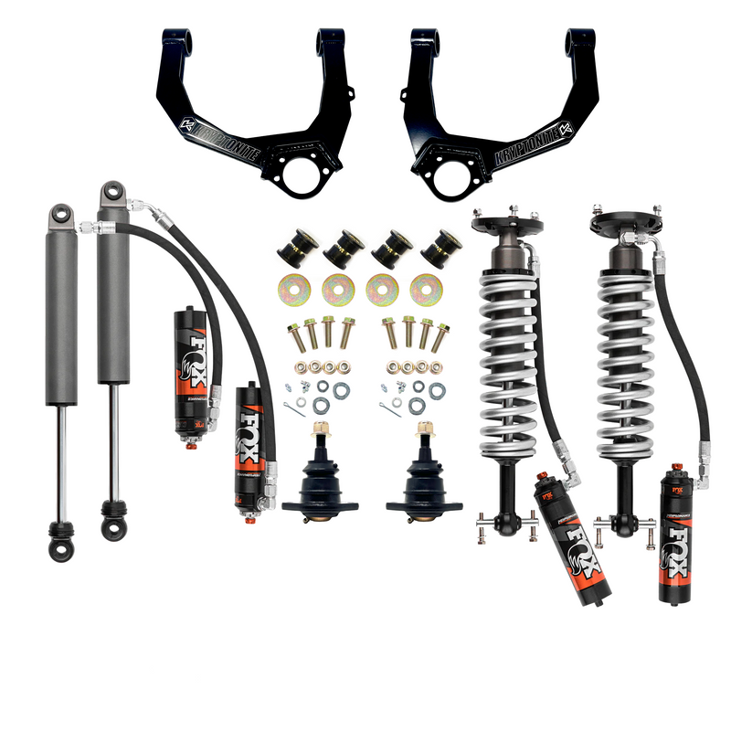 Kryptonite Stage 3 Leveling Kit with Fox 2.5 Performance Elite Shocks for 2019+ Chevy/GMC 1500