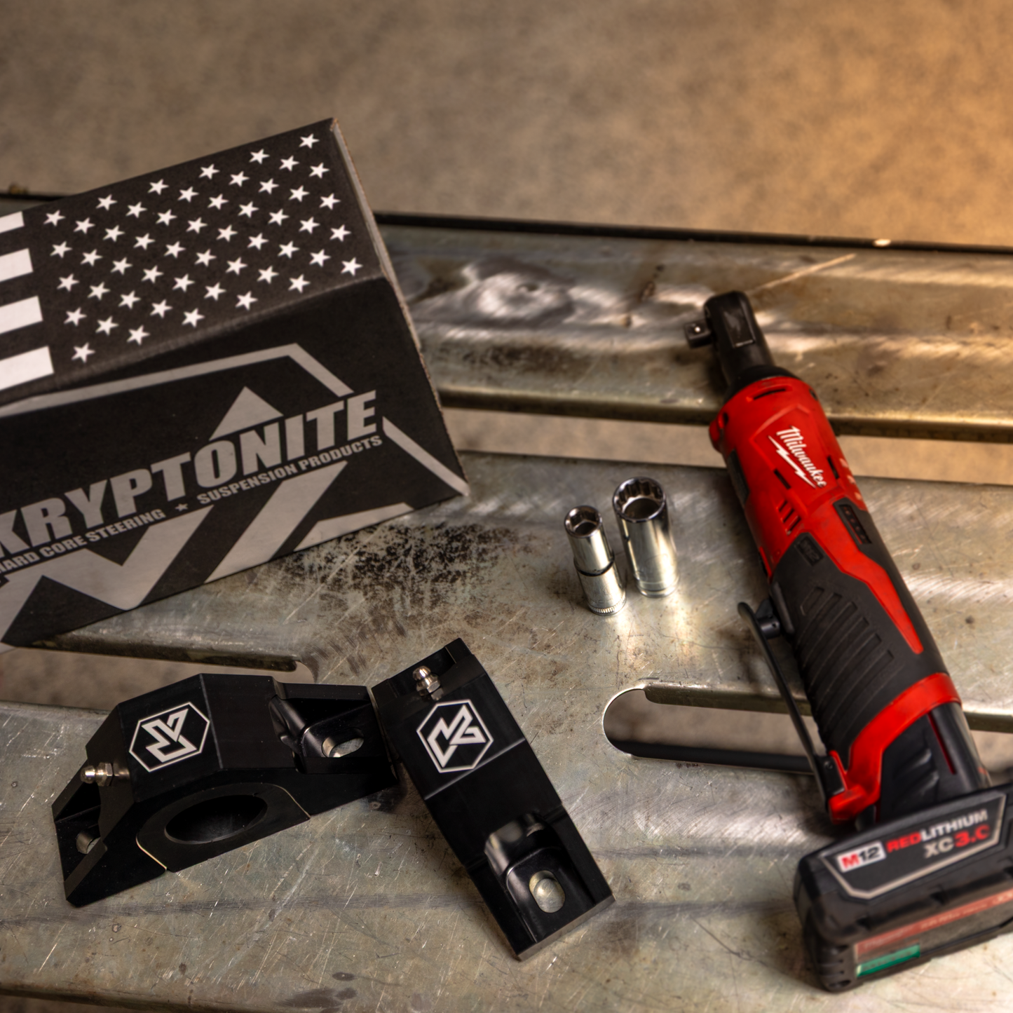 KRYPTONITE BILLET SWAY BAR BRACKET KIT FOR 2020+ CHEVY/GMC 2500HD/3500HD