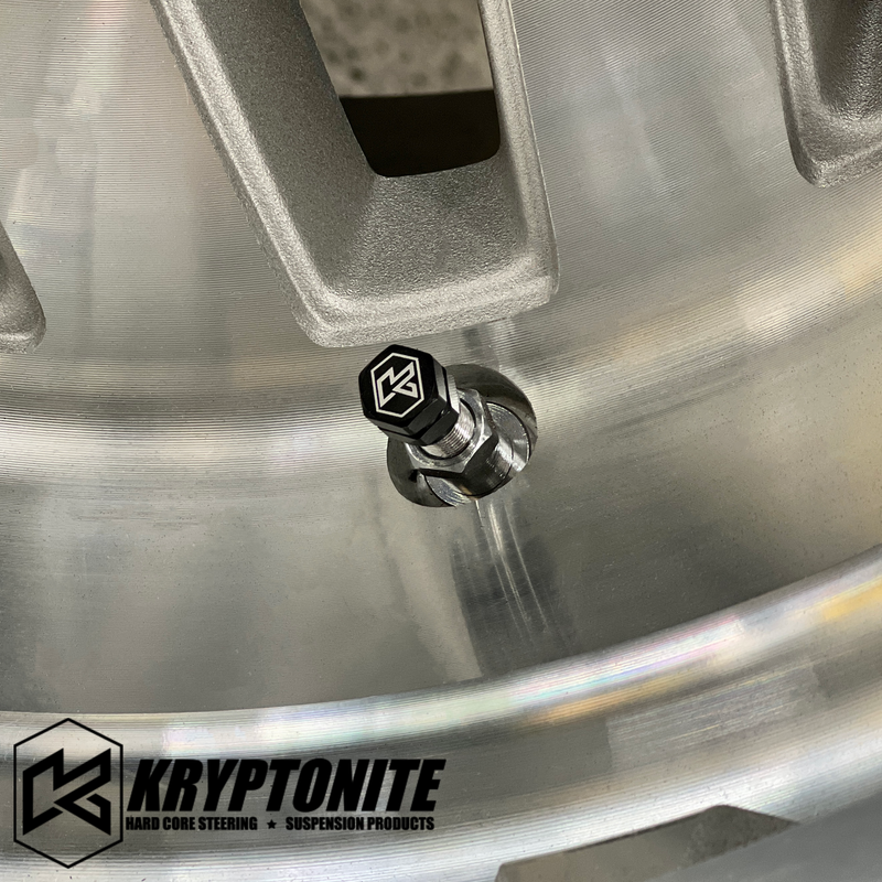 Kryptonite Machined Aluminum Valve Stem Caps for Standard Schrader Valve