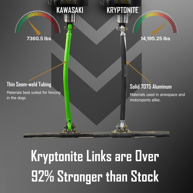 Kryptonite High Clearance Upper Radius Rod Set for 2026 KAWASAKI TERYX H2