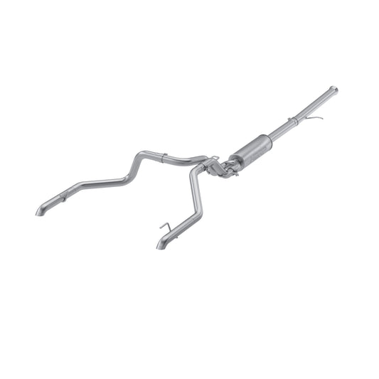 2022-Up Chevrolet/GMC 1500 Silverado/Sierra ZR2/ ATX4 6.2L Armor Pro T304 Stainless Steel 3 Inch Cat-Back 2.5 Inch Dual Rear Turn Down MBRP
