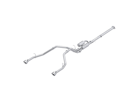 2025-Up Ram 1500 3.0L SST SO Armor Pro 3 inch Cat-back 2.5 Inch Dual Split Rear Exhaust with Polished Tips MBRP