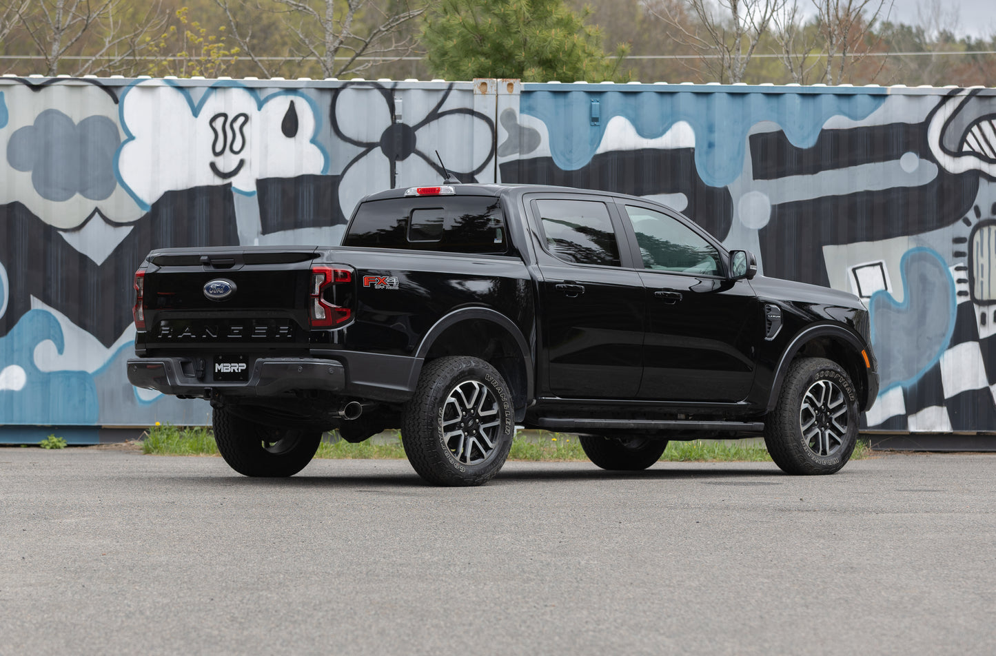 2024-Up Ford Ranger 2.3L Ecoboost Armor Pro T304SS 3-Inch Cat-Back Single Side Exit with Polished Tip MBRP