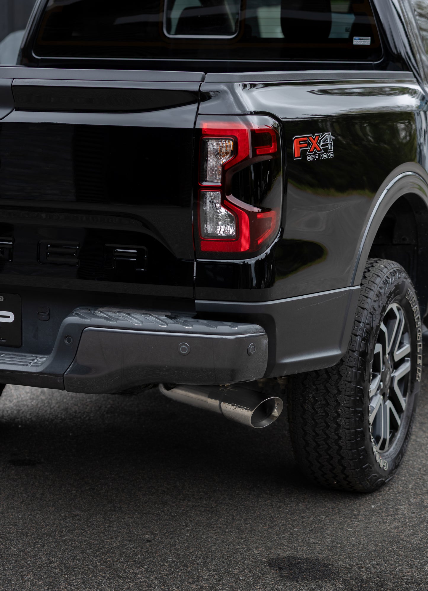2024-Up Ford Ranger 2.3L Ecoboost Armor Lite Aluminized Steel 3-Inch Cat-Back Single Side Exit with Polished Tip MBRP