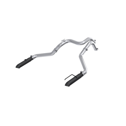 24-Present Ford Ranger Raptor 3.0L EcoBoost, Armor BLK 3-Inch Axle-Back Dual Rear Turn-Down MBRP