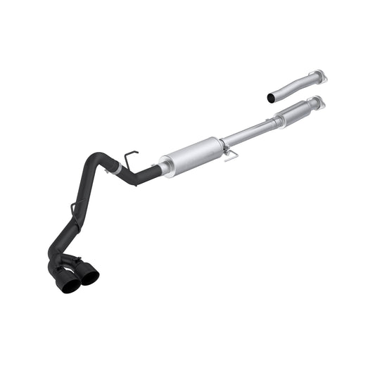 21-Present Ford F-150 2.7L/ 3.5L EcoBoost and 5.0L, Armor BLK 3-Inch Cat-Back Single Side with Dual Outlet MBRP