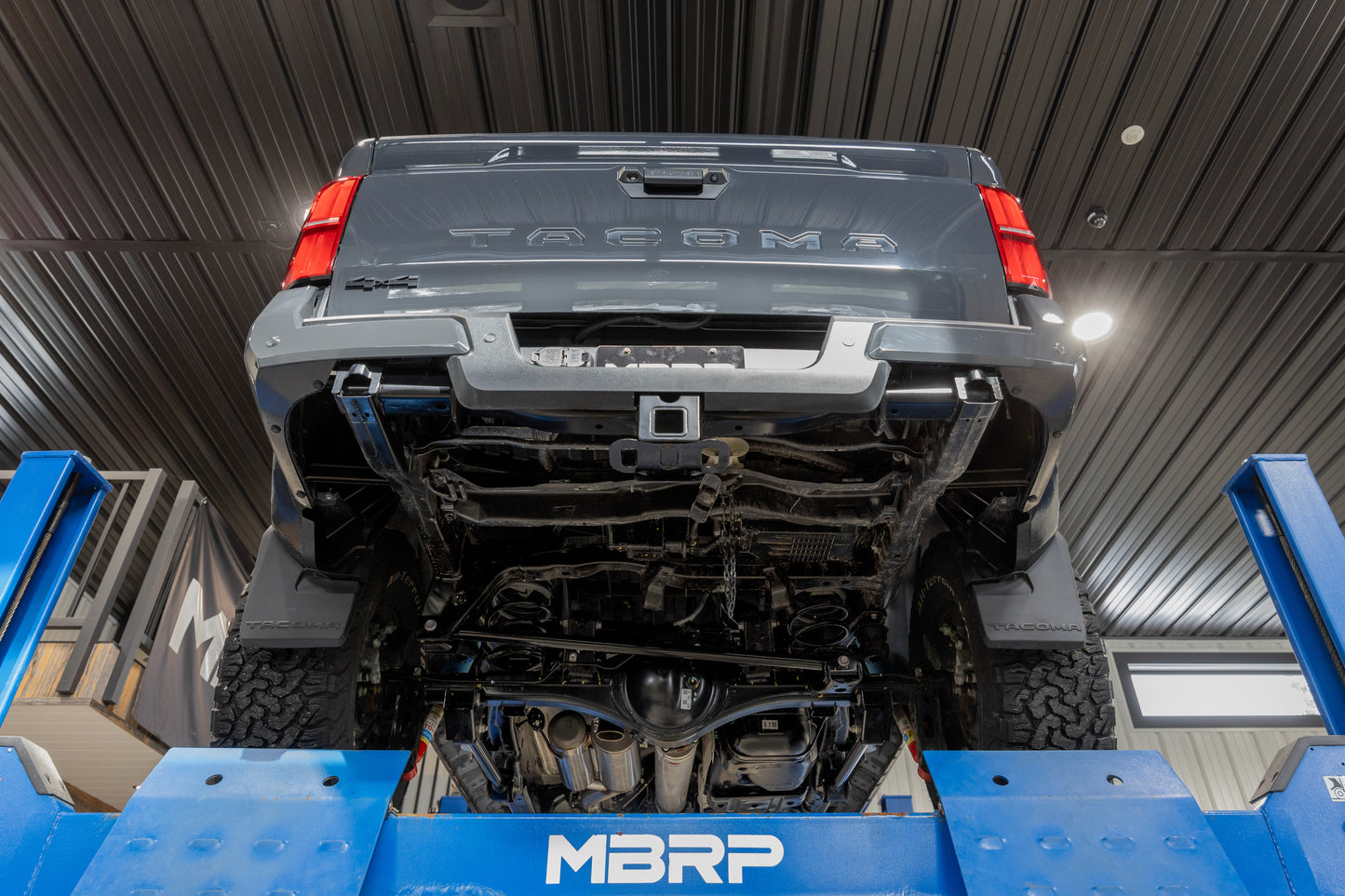 2024-Up Toyota Tacoma 2.4L Armor Lite 3-Inch Cat-Back Pre-Axle Turn Down, MBRP