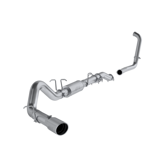 4 Inch Turbo Back Single Side Stock Cat Exit T409 Stainless Steel For 03-07 Ford F-250/F-350 6.0L Extended Cab/Crew Cab MBRP