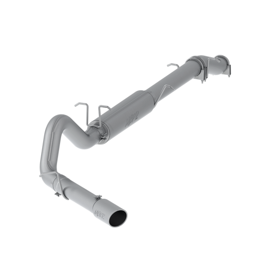 4 Inch Cat Back Exhaust System Single Side Stock Cat Exit Aluminized Steel For 03-07 Ford F-250/F-350 6.0L Extended Cab/Crew Cab MBRP