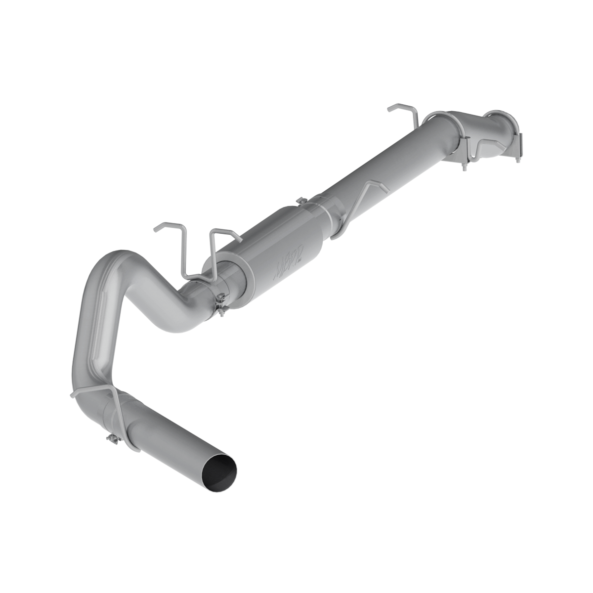 4 Inch Cat Back Exhaust System Single Side Stock Cat For 03-07 Ford F-250/F-350 6.0L, Extended Cab/Crew Cab MBRP
