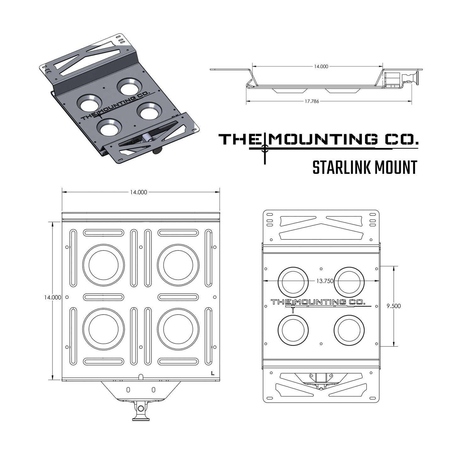 The Mounting Company TMC Starlink Mount