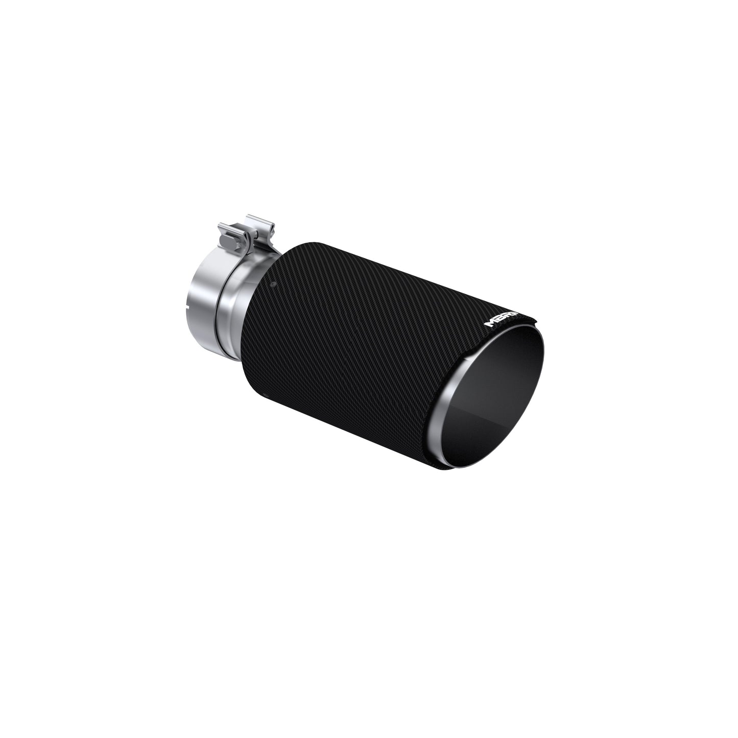 Universal Carbon Fiber 4-Inch Inlet 6-Inch OD 12-Inch Length Dual Wall Angle Cut MBRP