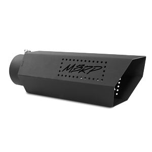 Universal 5 Inch Hexagon Shaped Black Series No Back Plate Exhaust Tip MBRP