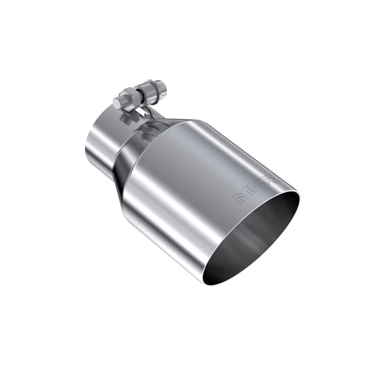T304 Stainless Steel Tip 2.5 Inch ID 4 Inch OD Single Wall Angle Cut 6.5 Inch Length MBRP