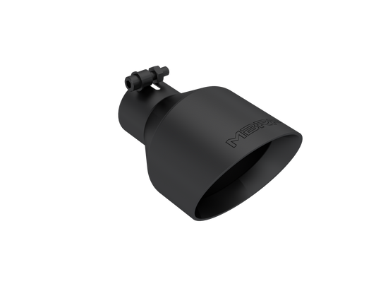 Universal Black Tip, 2.5-Inch ID, 5-Inch OD Angle Cut Dual Wall MBRP